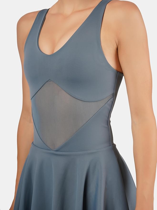 AER Women's SheerFlex Activewear Dress Nylon Lycra Blend Performance Dress Designed for Flexibility, Ease of Motion, and Versatile Wear gallery image