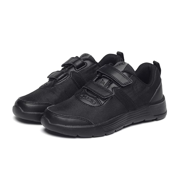 Black School Shoes for Boys and Girls | Uniform Shoes for Kids | Tilt Lace up Closure, Breathable Upper | Multiplay Sports Shoes - Girl | Boy | Child | Kids School Shoes gallery image