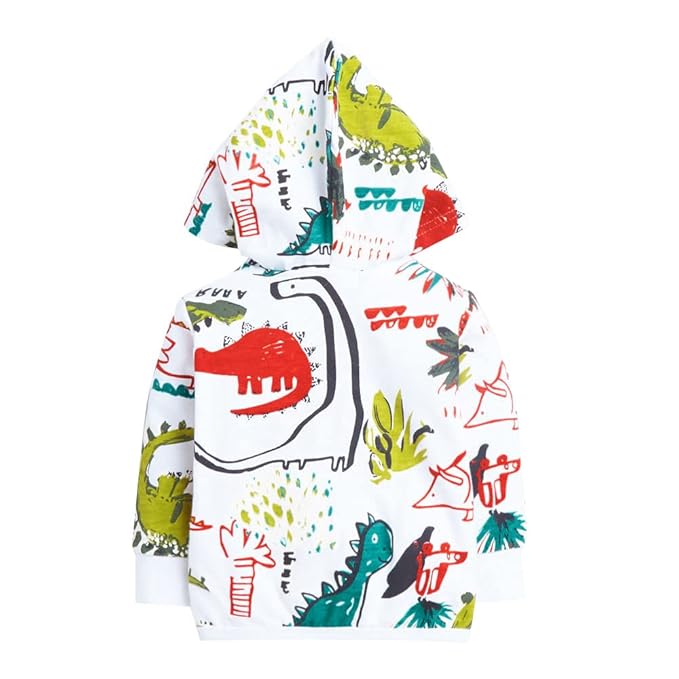 Boys Cotton All-Over Print T-Shirt with Jacket and Pants Set in Green Color gallery image