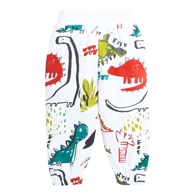 Boys Cotton All-Over Print T-Shirt with Jacket and Pants Set in Green Color gallery image