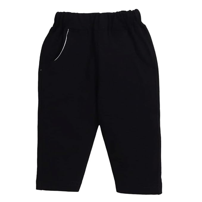 Boy's Cotton Striped Shirt and Pants Set gallery image