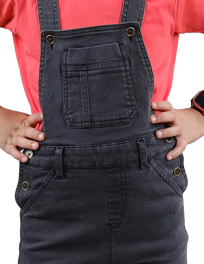 Boys Denim Dungaree Shorts gallery image