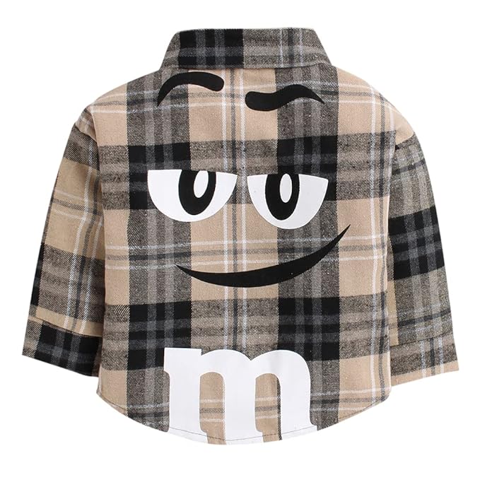 Cotton Blend Boys Plaid Print Shirt And Pant Set gallery image