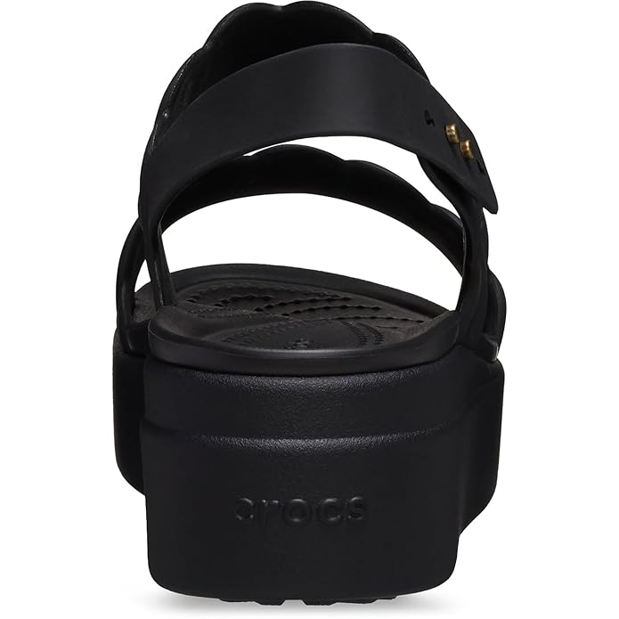 Crocs Womens Brooklyn Woven Upper LW Black Sandal gallery image