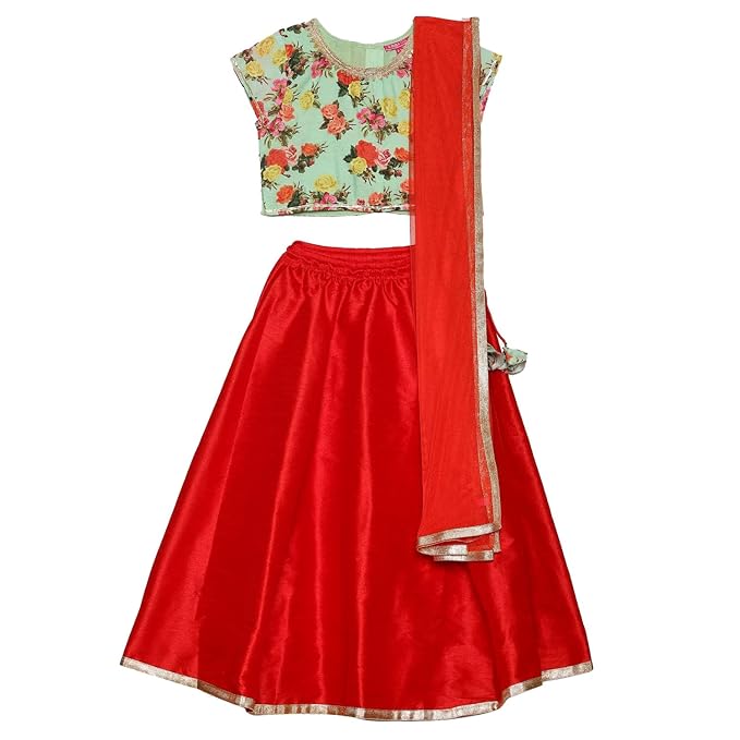 Girls Polyester Lehenga Set Readymade main image