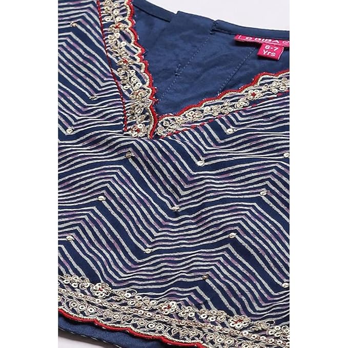 Girls Viscose Lehenga Choli Set Readymade gallery image