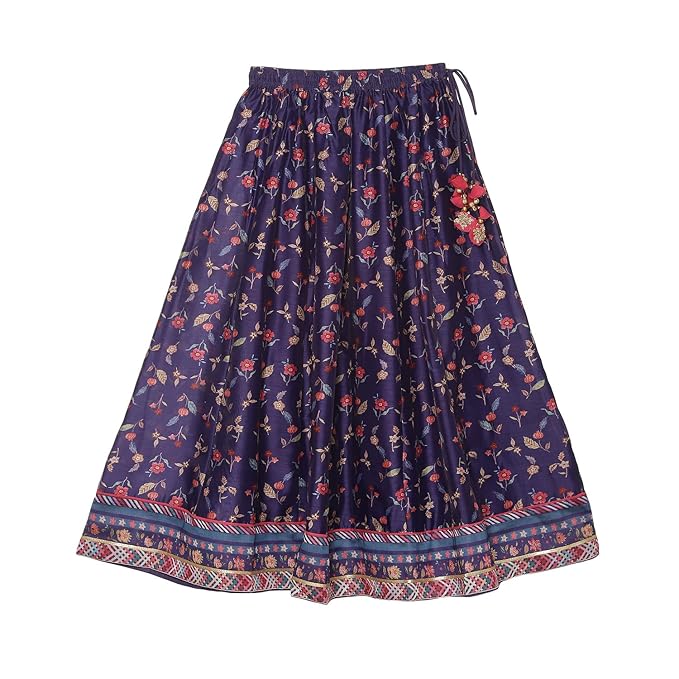 Girl's Viscose Readymade Lehenga Choli Set gallery image