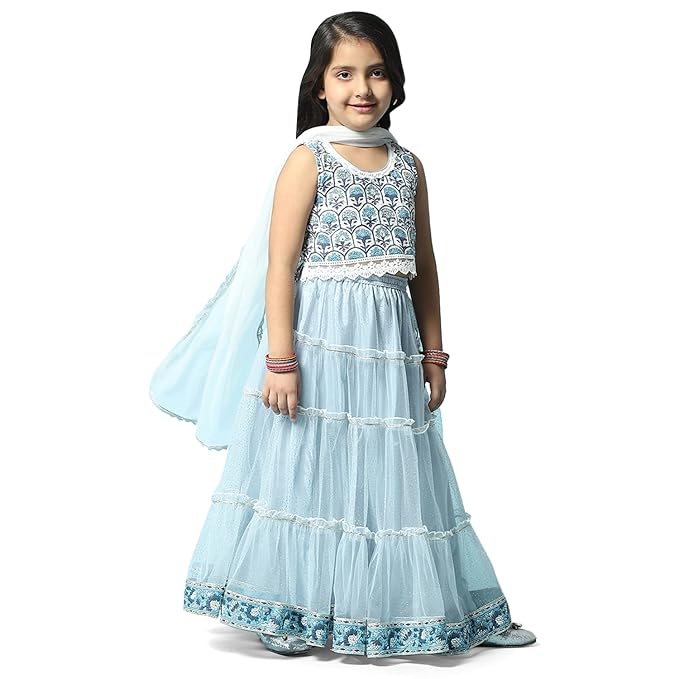 Girl's Voile Readymade Lehenga Choli gallery image