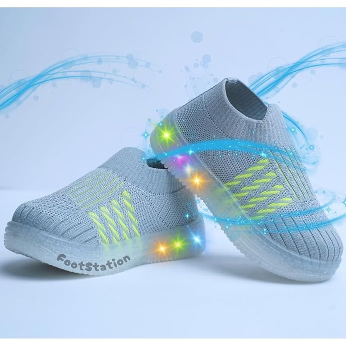 Kids Slip-On LED Light Shoes, Pack of 2 gallery image