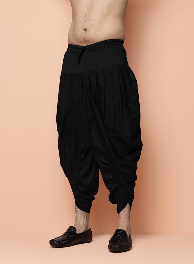 KISAH Men's Sherwani Dhoti Set, Silk Blend Full Sleaves, Knee Length, Straight, Regular Fit, Mandarin Collar Ethnic wear gallery image