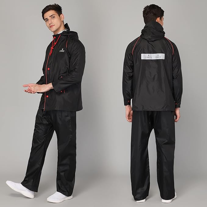 Men's Nylon Regular A-Line Rain Coat gallery image