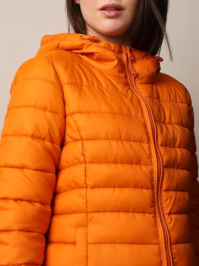 ONLY Women's Nylon Standard Length Quilted Jacket gallery image