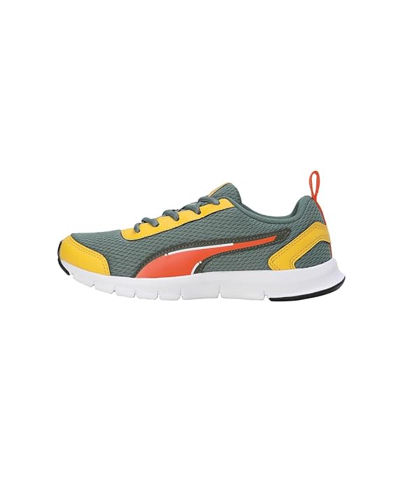 Unisex-Kid Racer JR V1 Eucalyptus-Rickie Orange-Yellow Sizzle Sneaker gallery image