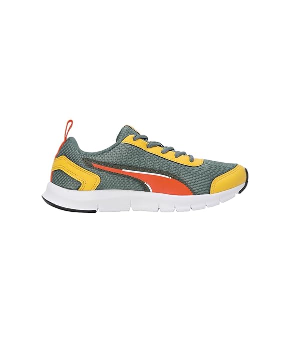 Unisex-Kid Racer JR V1 Eucalyptus-Rickie Orange-Yellow Sizzle Sneaker gallery image
