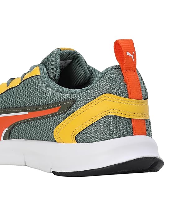 Unisex-Kid Racer JR V1 Eucalyptus-Rickie Orange-Yellow Sizzle Sneaker gallery image