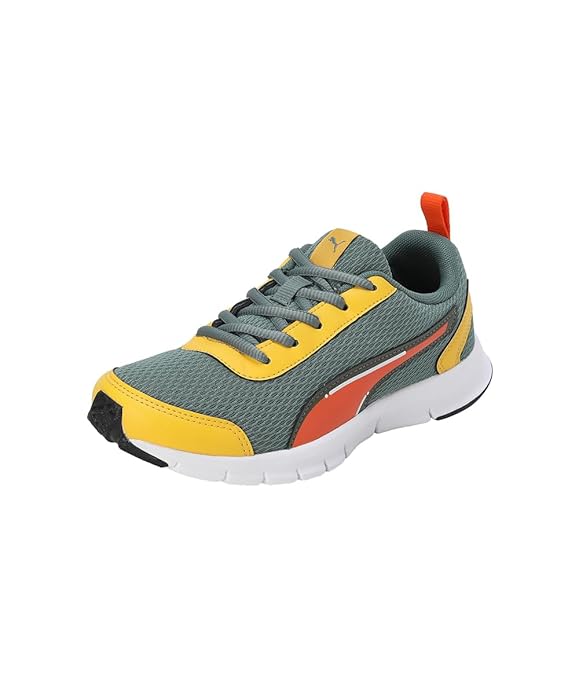 Unisex-Kid Racer JR V1 Eucalyptus-Rickie Orange-Yellow Sizzle Sneaker main image