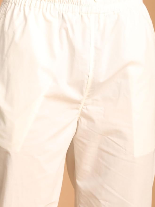 Vastramay Leaf Pattern Cotton Nehru Jacket with Kurta and Pyjama Set – Elegant Ethnic Wear for Men gallery image